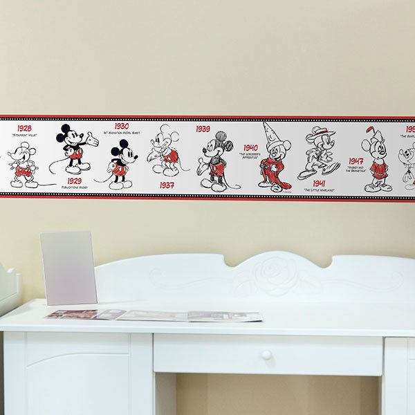 Stickers pour enfants: Frise murale Mickey Mouse