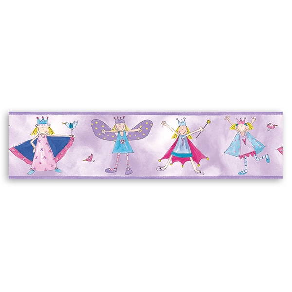 Stickers pour enfants: Frise murale pour enfants Petite princesse