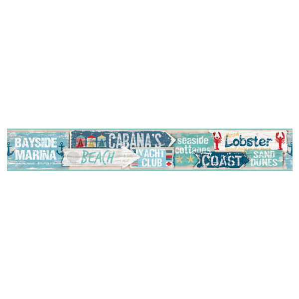 Stickers muraux: Panneaux de Plage