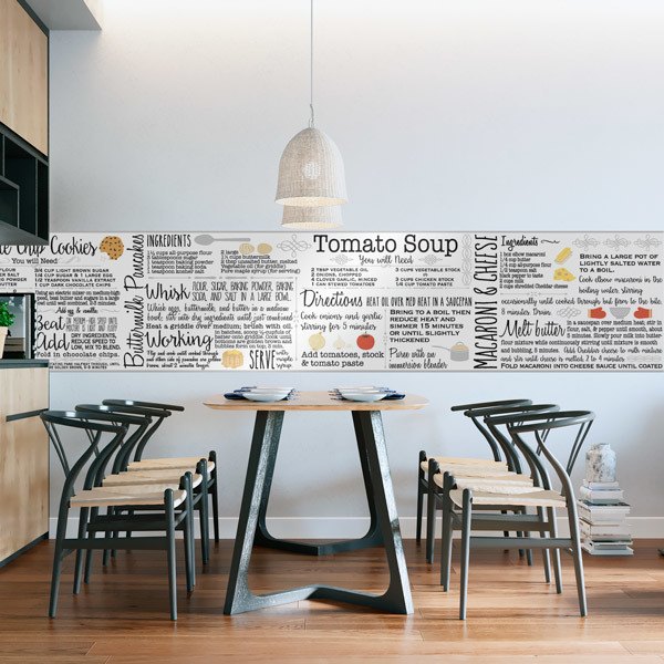 Stickers muraux: Recettes de Cuisine