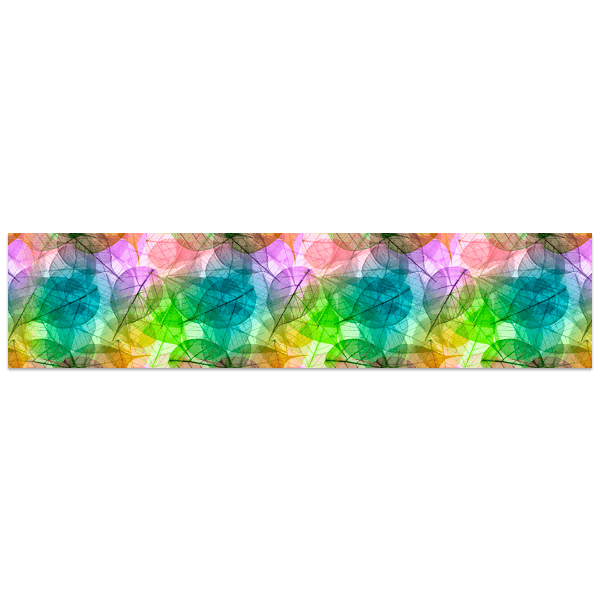 Stickers muraux: Feuilles d'arc-en-ciel
