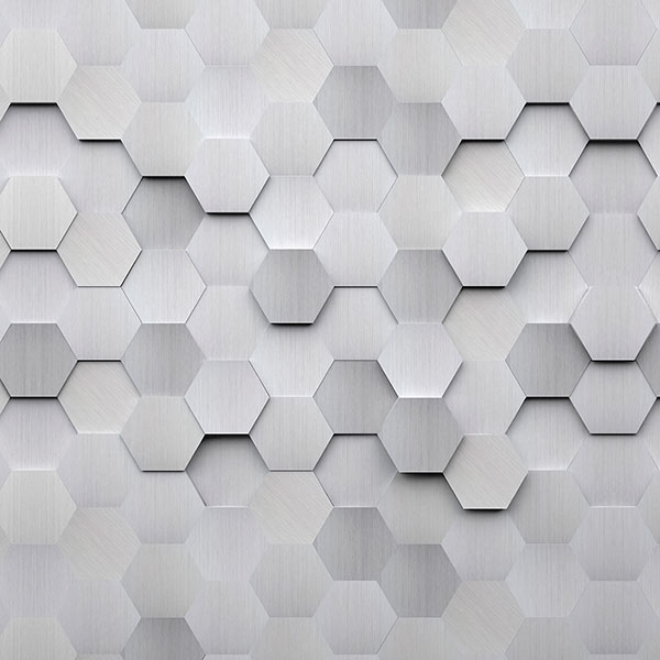 Stickers muraux: Hexagones gris