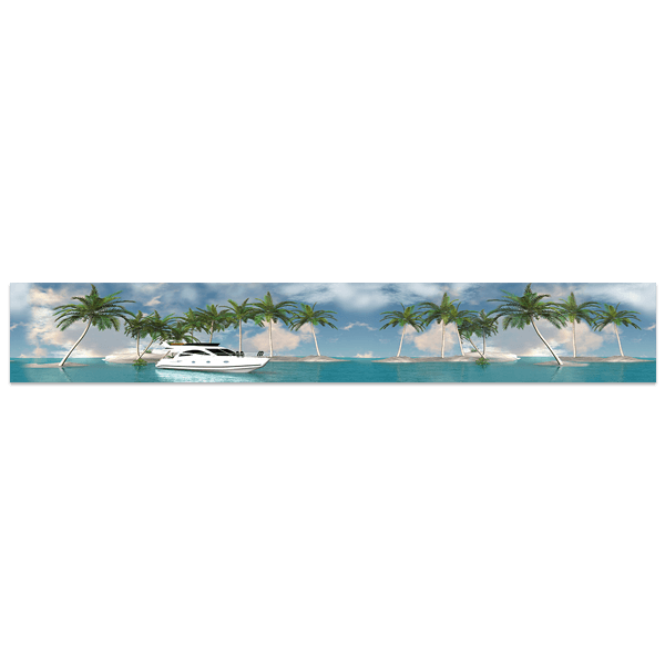 Stickers muraux: Bateau dans les Caraïbes