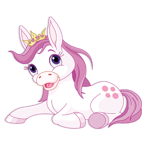 Stickers pour enfants: Âne rose