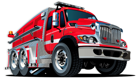 Stickers pour enfants: Camion de pompiers 2