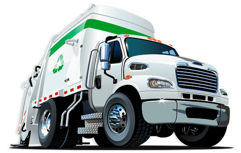 Stickers pour enfants: Déchets camion de recyclage