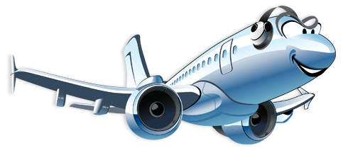 Stickers pour enfants: Avion commercial