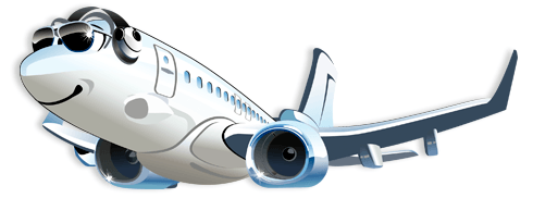 Stickers pour enfants: Avion commercial 2
