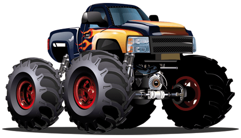 Stickers pour enfants: Monster Truck 14