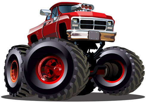 Stickers pour enfants: Monster Truck 16