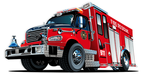 Stickers pour enfants: Camion de pompiers 5