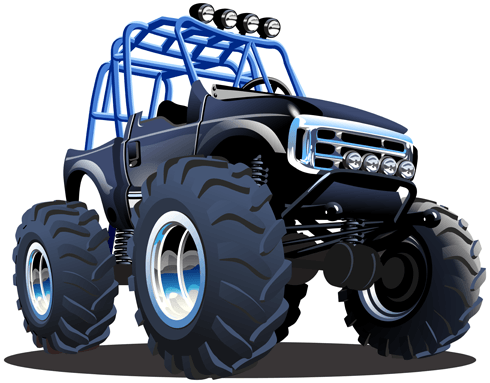 Stickers pour enfants: Monster Truck Safari