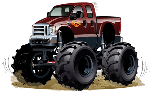 Stickers pour enfants: Monster Truck