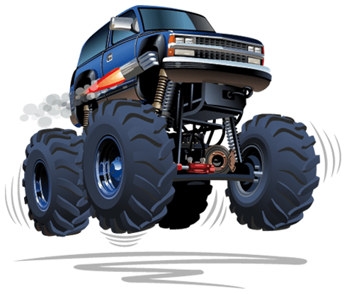 Stickers pour enfants: Monster Truck 4