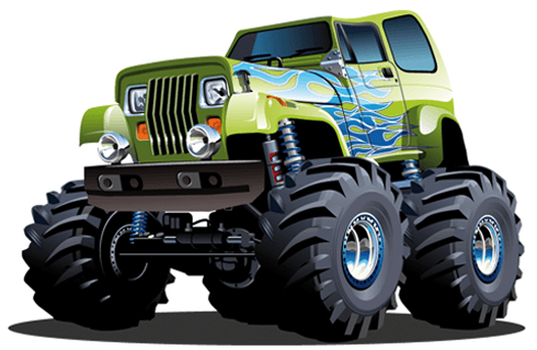 Stickers pour enfants: Monster Truck 6