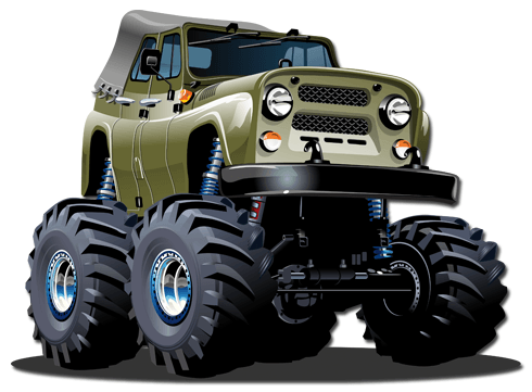 Stickers pour enfants: Monster Truck 10
