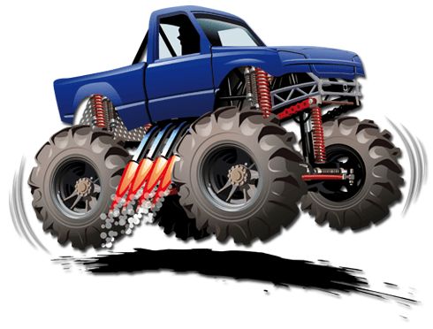 Stickers pour enfants: Monster Truck 8