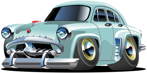 Stickers pour enfants: Voiture classique