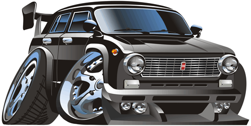 Stickers pour enfants: Voiture classique 4