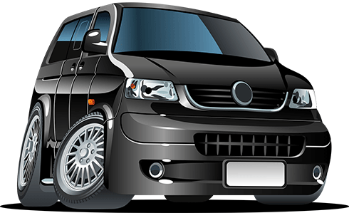 Stickers pour enfants: Caminonnette noir
