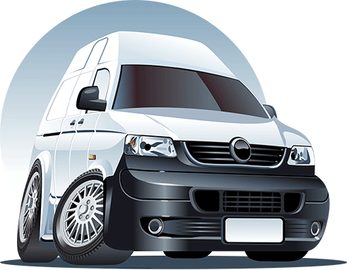 Stickers pour enfants: Camionnette blanche 2