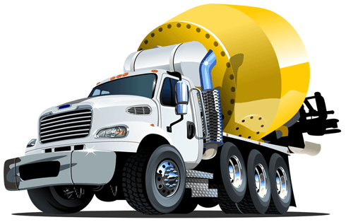 Stickers pour enfants: Camion-citerne à béton