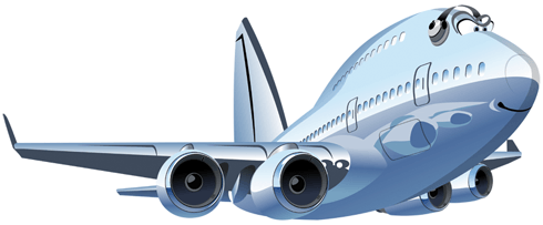 Stickers pour enfants: Avion commercial 3