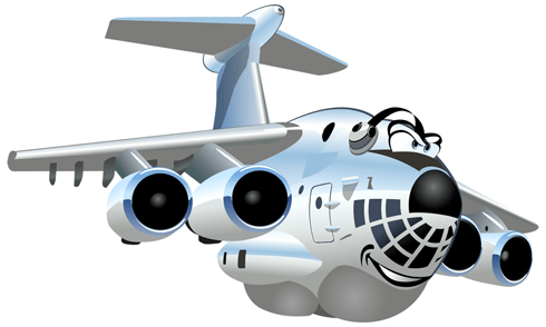 Stickers pour enfants: Avions de transport lourd