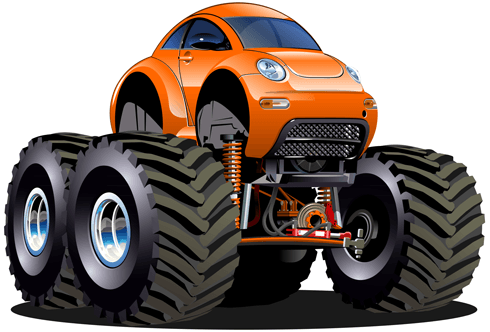 Stickers pour enfants: Monster Truck 24