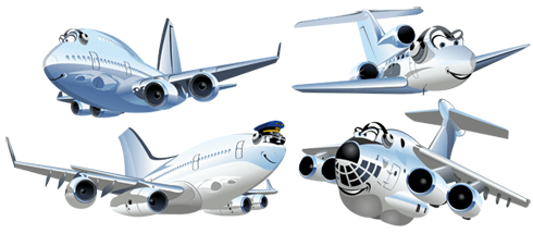 Stickers pour enfants: Avions Kit 2