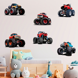 Stickers pour enfants: Kit Monster Truck 5