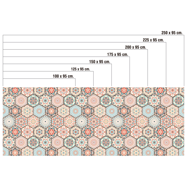 Stickers muraux: Hexagones décoratifs