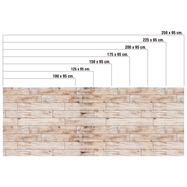 Stickers muraux: Parquet vieilli