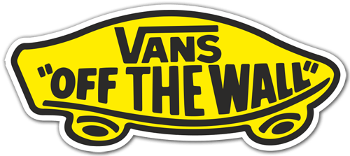Autocollants: Vans off the wall jaune