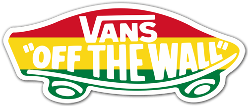 Autocollants: Vans off the wall Rastafari