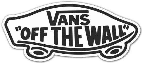 Autocollants: Vans off the wall blanc