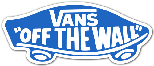 Autocollants: Vans off the wall bleu