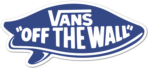 Autocollants: Vans off the wall surf bleu