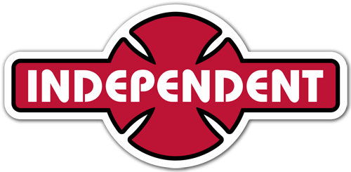 Autocollants: Independent Truk Company rouge rétro