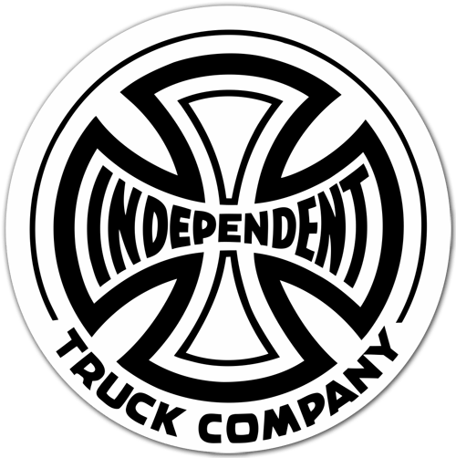 Autocollants: Independent Truck Company blanc