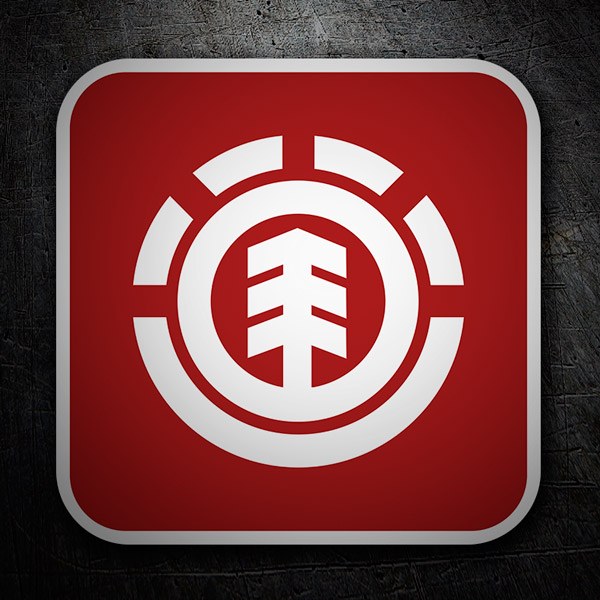 Autocollants: Element logo rouge