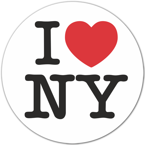 Autocollants: I love NY (New York)