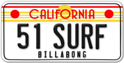 Autocollants: Billabong California Plaque d