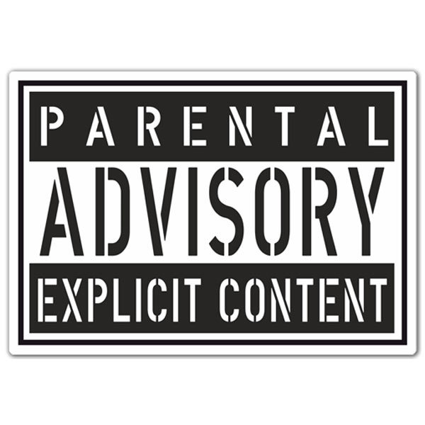 Autocollants: Parental Advisory Explicit Content