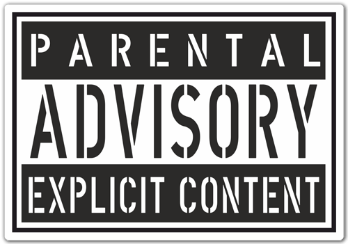 Autocollants: Parental Advisory Explicit Content