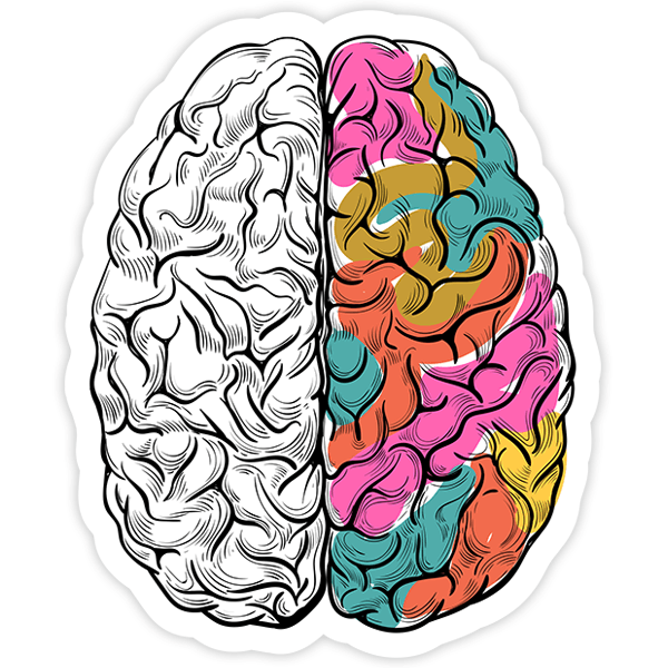 Autocollants: Cerveau créatif