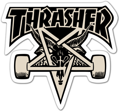 Autocollants: Thrasher Skate