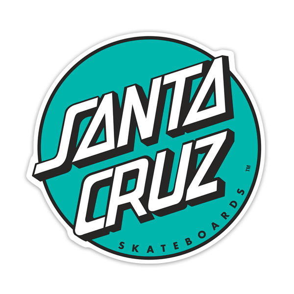 Autocollants: Santa Cruz vert menthe