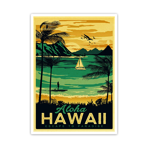 Autocollants: Aloha Hawaii