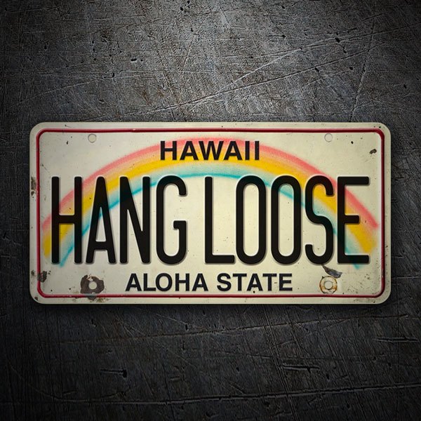 Autocollants: Hang Loose Aloha State